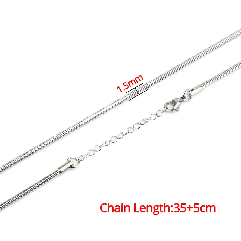 2024 High Quality Clavicle Blade Chains Dropshipping Women Gold Silver Color Stainless Steel 35+5Cm Snake Choker Necklace Chain