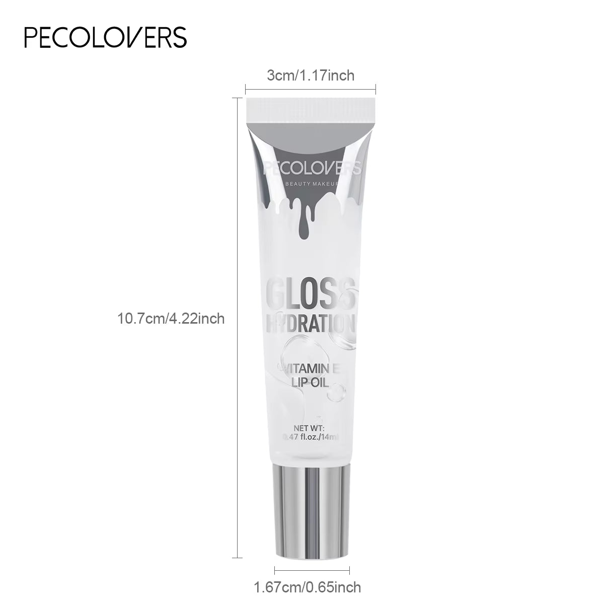 Crystal Jelly Lip Gloss Tube Lip Moisturizing Oil Shiny Lip Oil Moisturizing Women'S Lip Gloss Makeup Lip Gloss Cosmetics