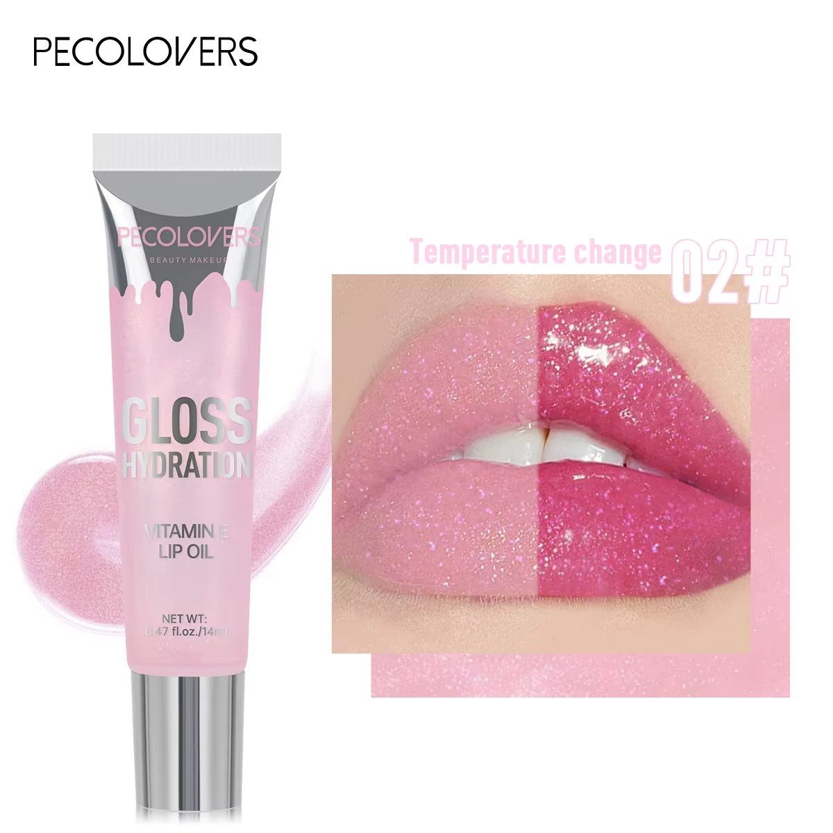 Crystal Jelly Lip Gloss Tube Lip Moisturizing Oil Shiny Lip Oil Moisturizing Women'S Lip Gloss Makeup Lip Gloss Cosmetics